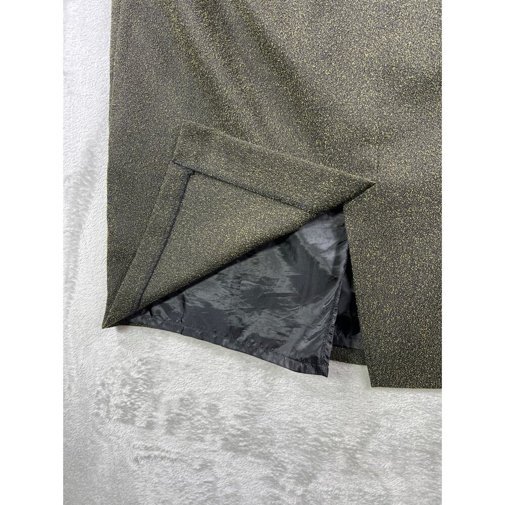 Sag Harbor Green Textured Skirt Womens 20W Plus Size Earth Tone Knee Length - Picture 7 of 7